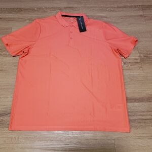$120 Puma x Porsche Design Hexagon Polo Shirt Peach Frost